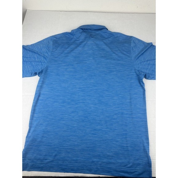 FootJoy FJ Polo Shirt Mens Large Blue Short Sleeve‎ Golf Performance - Picture 14 of 16